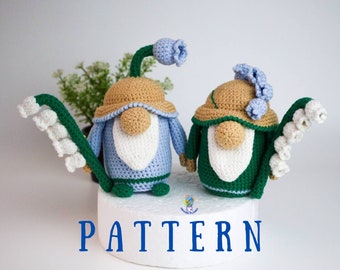 Crochet Lily of the valley gnome pattern