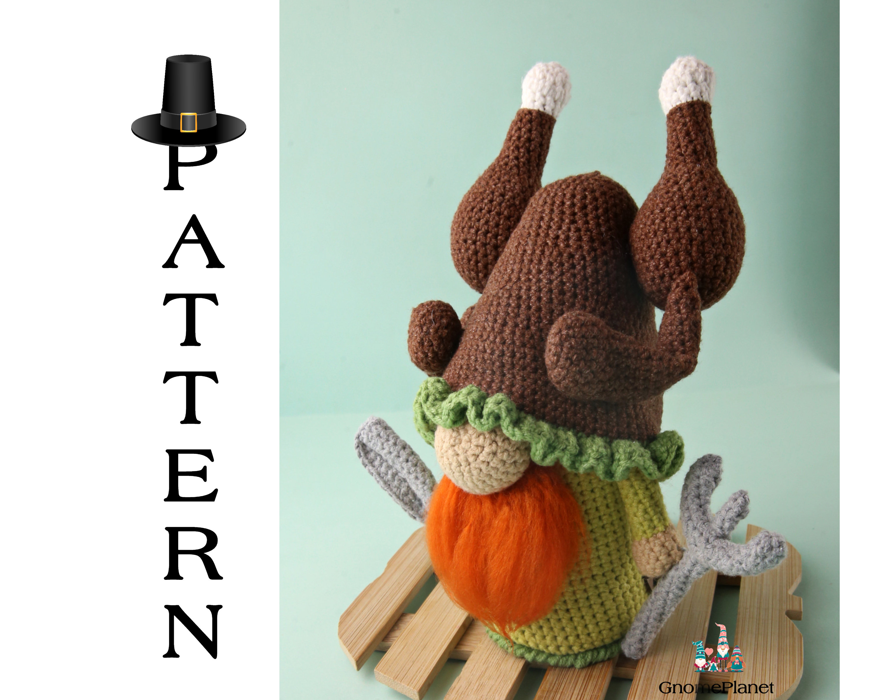39 Turkey Crochet Patterns for Festive Thanksgiving Decorations 12 Crochet Turkey Gnome