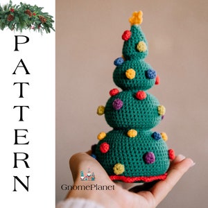 Christmas tree crochet pattern, amigurumi Christmas tree