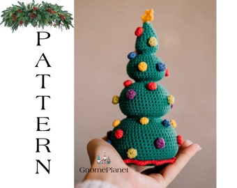 クリスマスツリーとプレゼントのかぎ針編みパターン PDF: クリスマス