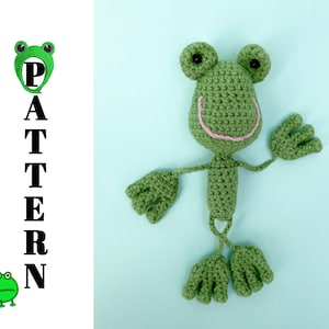 Crochet frog pattern, amigurumi frog keychain pattern, crochet keychain pattern