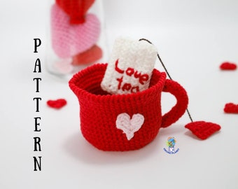 Crochet Love Mug Cozy pattern