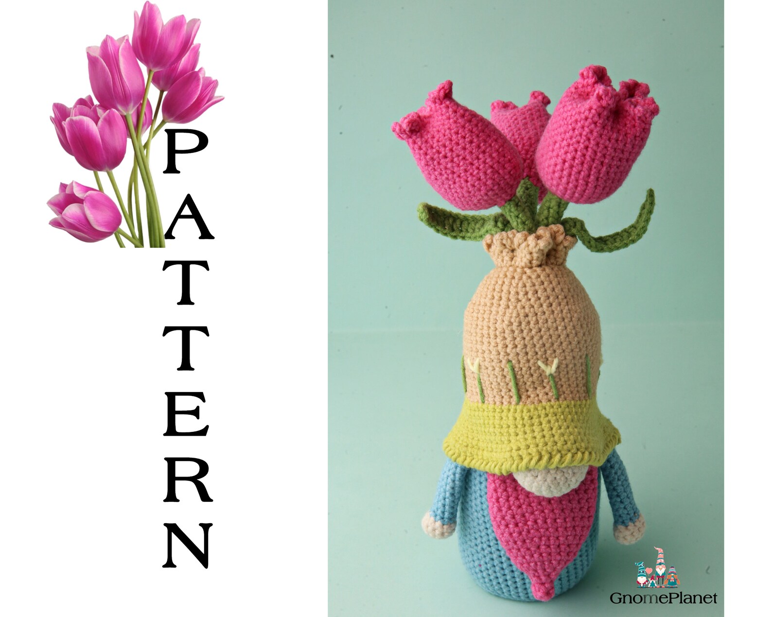 Crochet Flower Gnome Set 5 in 1 Patterns Amigurumi Etsy