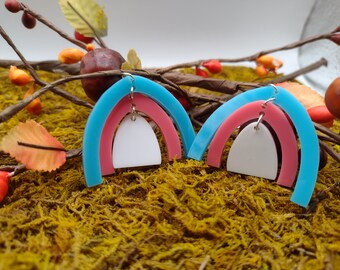 Transgender Pride Rainbow Earrings