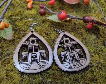 Haunted House Earrings