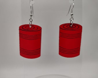 Canned Cranberry Sauce Earrings