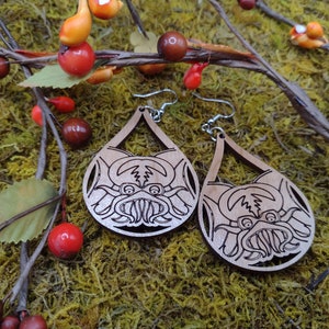 Teardrop Chtulhu Earrings