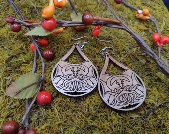 Teardrop Chtulhu Earrings