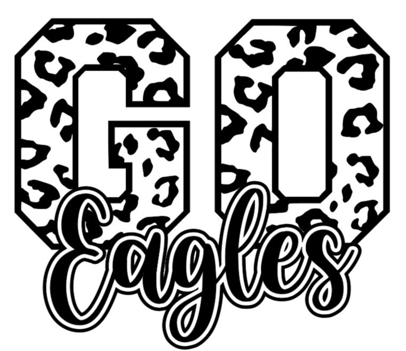 Go Eagles SVG Go Eagles Leopard Svg - Etsy