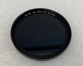 Tout nouveau filtre B+W 46mm Infrarouge #092 IR Dark Red 20-40x jamais utilisé dans la boîte