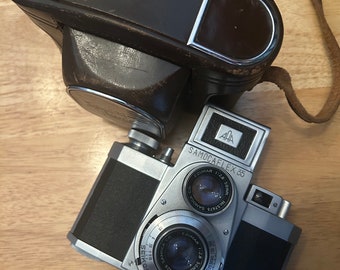 Seltene Samocaflex 35 TLR 35mm Kamera 82% Zustand voll funktionsfähig