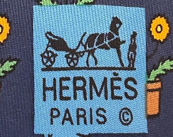 Cravate Hermès 100% Soie - Motifs Géométriques Rouges - état Proche Du Neuf