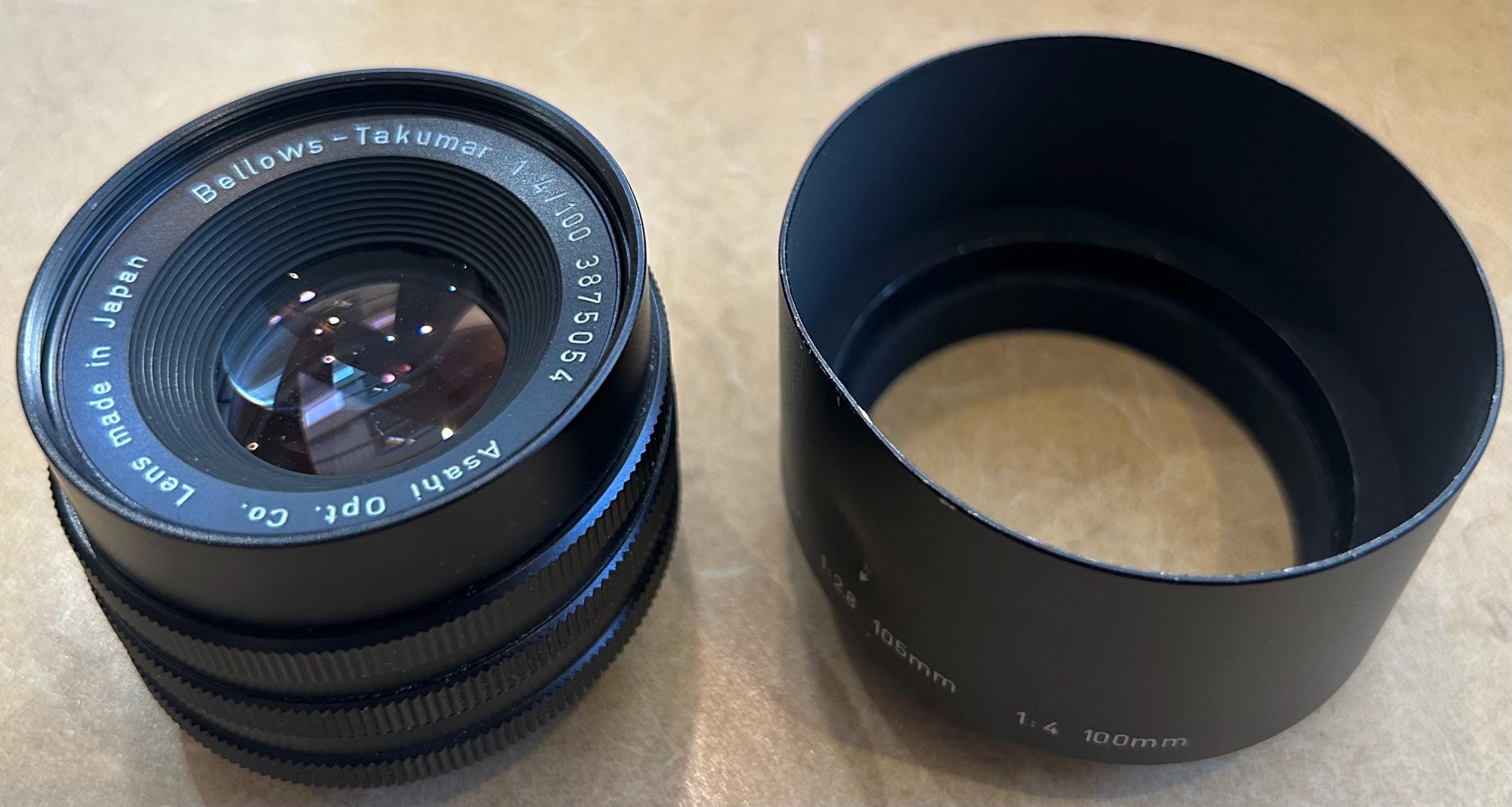 ペンタックス ベローズ-タクマー 100 mm F4 フード付き 状態 89