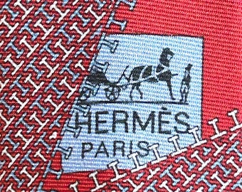 HERMES Krawatte Gelb 645815 IA “Zipper” 100% Seide Neu in Box