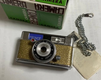 Prince Ruby Gold Deluxe subminiatuur hitcamera nieuw in doos !!!Zo schattig!!!