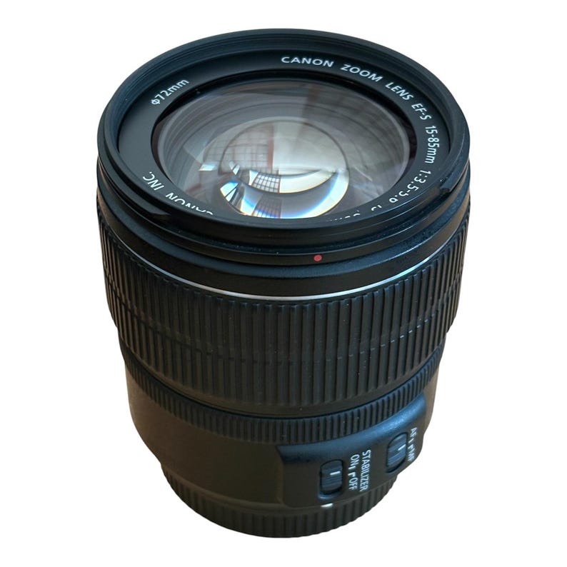 Canon EF-S 15-85 mm F3.5-5.6 IS USM Objektiv Som Nytt Butiksdemo Fullt Fungerande bild 5