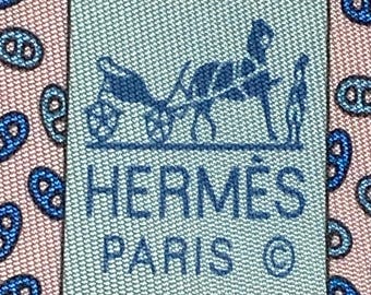 HERMES 605107 SA pink 100% Silk tie New without tags