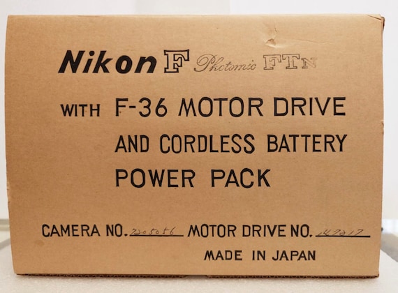 Very Rare Nikon F Photomic FTN F-36 Motor Drive Empty Box Set Wow 