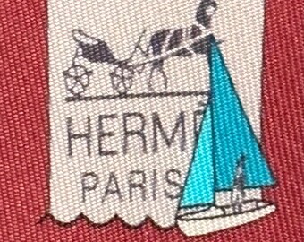 HERMES 6232 PA 100% Silk Tie Brand new without tags