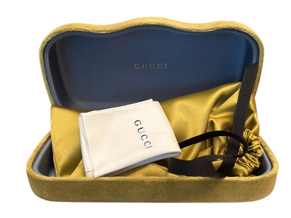 GUCCI Hollywood Forever 0710 Blue Pearl Green Wing Mask  display picture 1