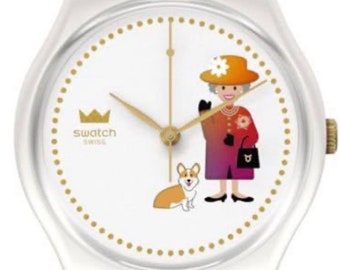 Swatch 2022 how majestic queen elizabeth platinum jubilee watch brand new