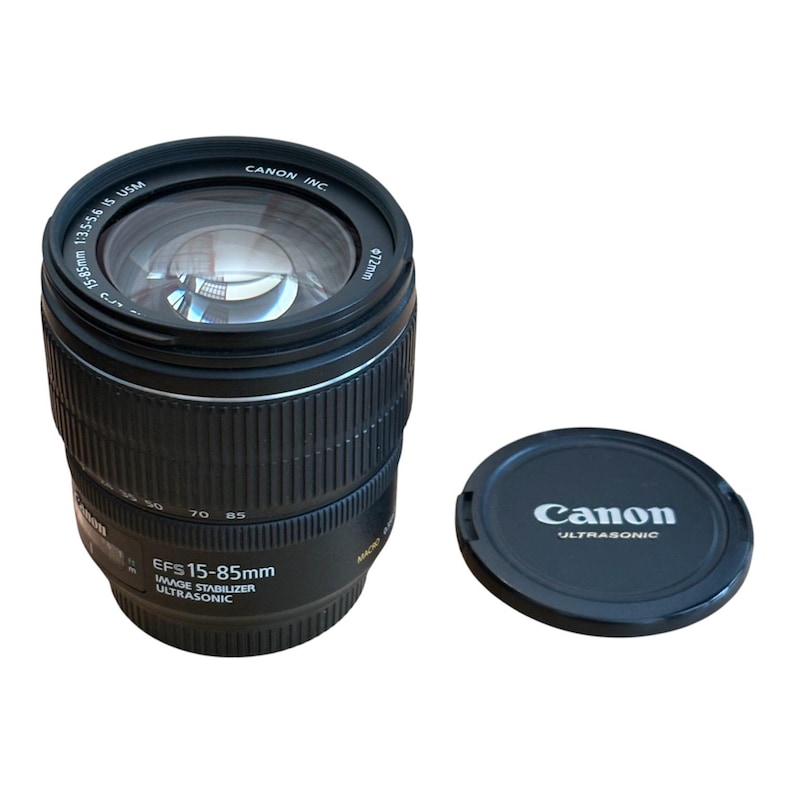 Canon EF-S 15-85 mm F3.5-5.6 IS USM Objektiv Som Nytt Butiksdemo Fullt Fungerande bild 1
