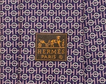 HERMES TIE 659293T 100% Silk Tie Brand new without tags