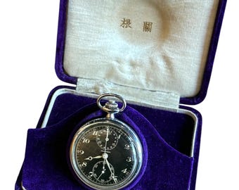 Seikosha WWII Japanese air force chrono stop watch Konica 89 Gun Camera
