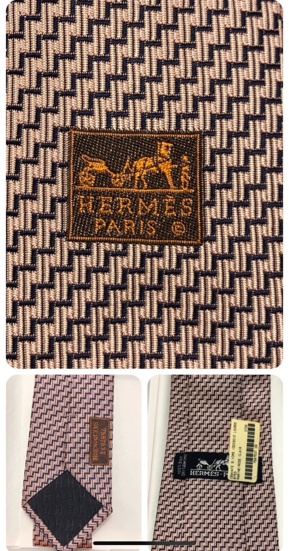 Hermes 758753 T Pale pink “Geometric” 100% Silk Ne
