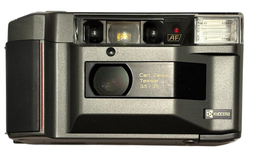 京セラTD Carl Zeiss Tessar 3.5/35 T* Kyocera TD Yashica T2 Zeiss 35mm F3.5 Tessar * Rare Grey Finished