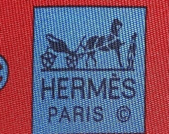HERMES 5361 OA Red 100% Silk tie New without tags