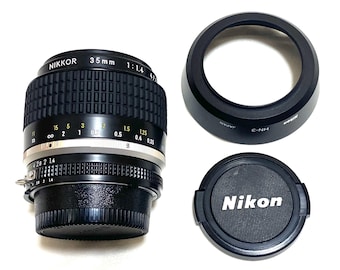 Objetivo Nikon Nikkor 35 mm F1.4 AI-S, 94% de estado, procedente de demostración en tienda.