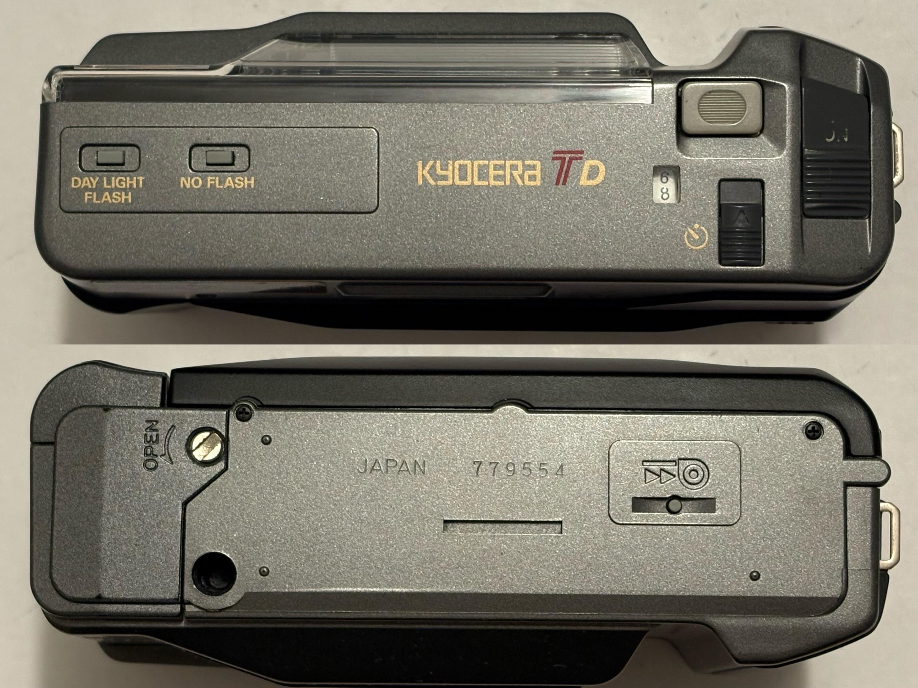 Kyocera TD Yashica T2 Zeiss 35mm F3.5 Tessar * Rare Grey Finished