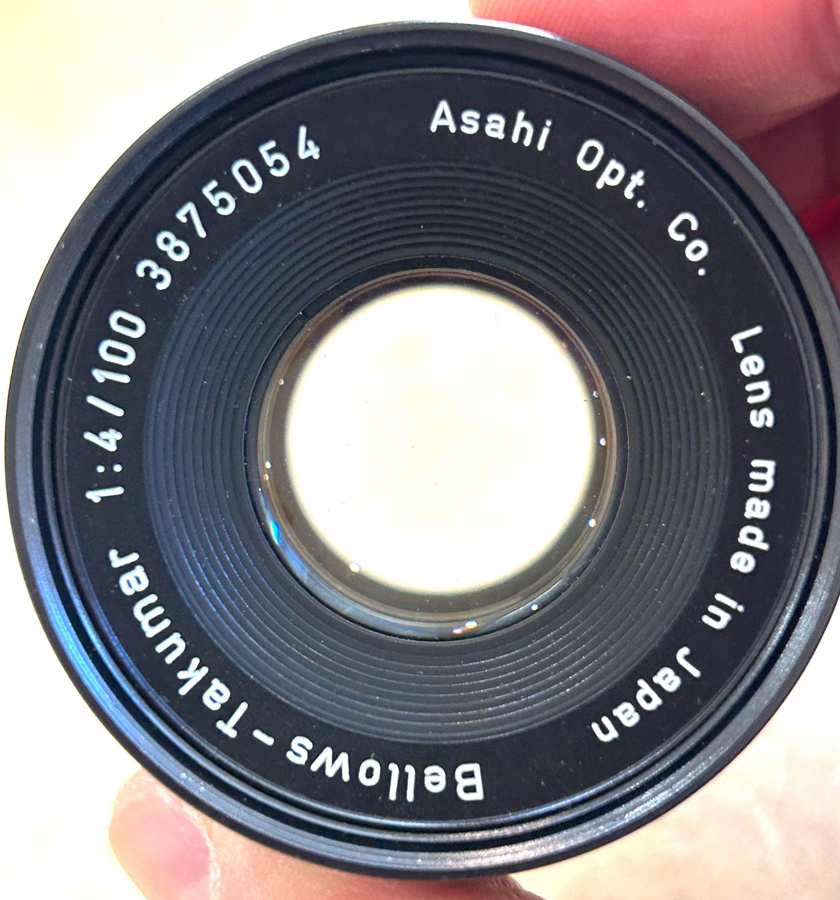 ペンタックス ベローズ-タクマー 100 mm F4 フード付き 状態 89