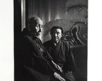 Impression argentique originale de Yousuf Karsh Roppeita Kita et son petit-fils Nagayo 16 x 20