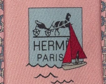 HERMES 6232 PA 100% Silk Tie Brand new without tags