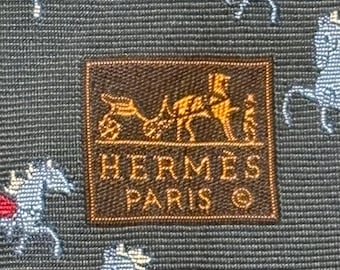 HERMES TIE 339261T Horse Tie Brand new without tags