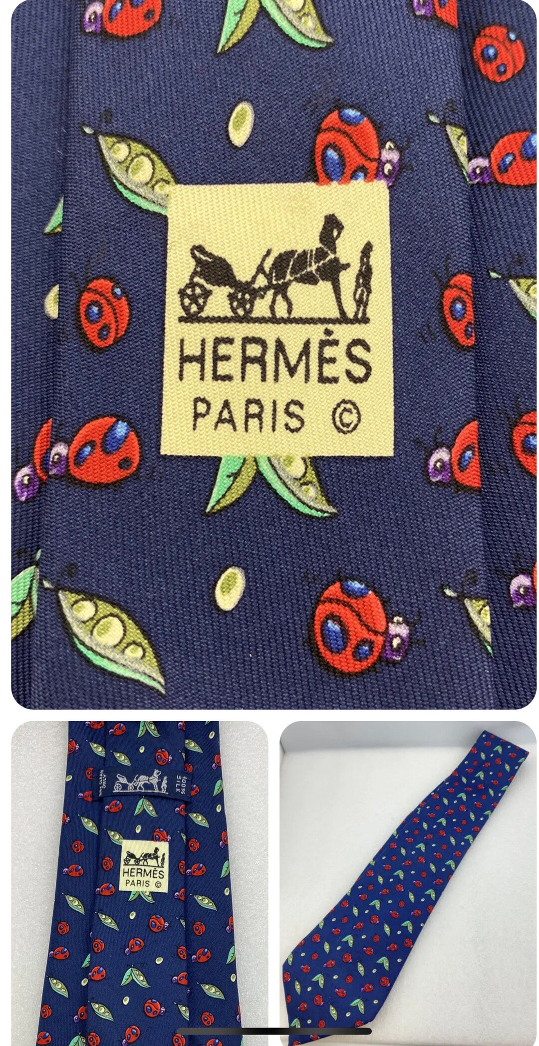 ✨未使用✨てんとう虫柄　HERMES エルメス　ネクタイ il_1080xN.5238789719_d2zh.jpg
