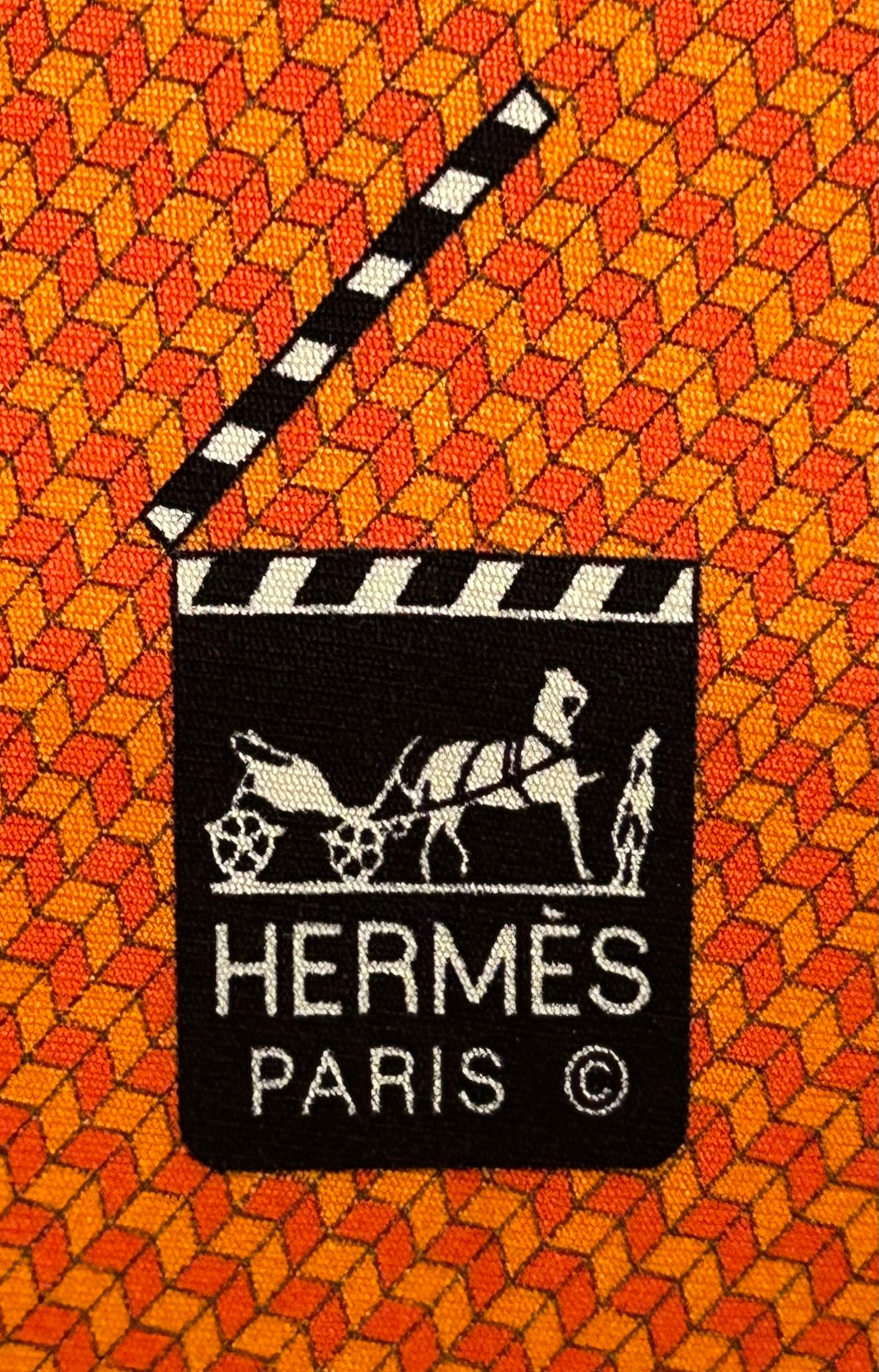 HERMES 645731 IA Orange “clapper Board