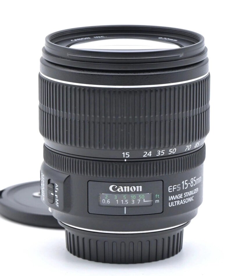 Canon EF-S 15-85 mm F3.5-5.6 IS USM Objektiv Som Nytt Butiksdemo Fullt Fungerande bild 9