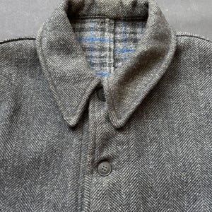 Vintage Laine Pascal Wool Work Coat Workwear Vetements Travail French 1940 40s France