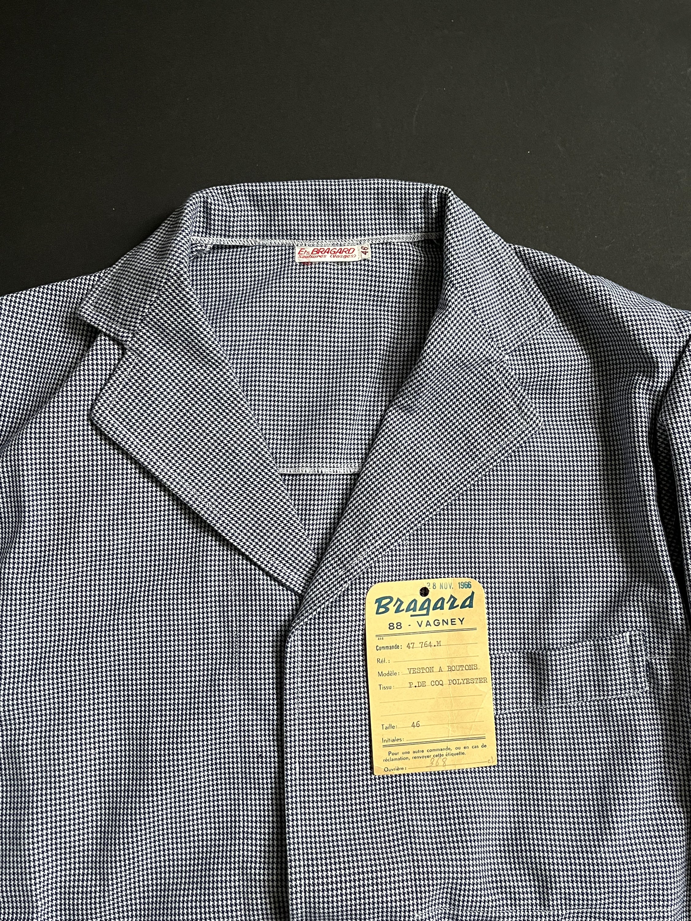 ジャケット・アウター french vintage BRAGARD cook jacket Bragard Chef Cook Butcher Cuisiner Vintage Jacket Plaid