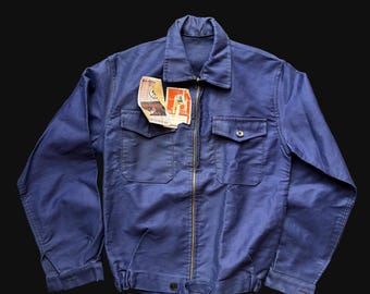 Vintage Pascal Wool Work Coat Worker Style France 1940s Le