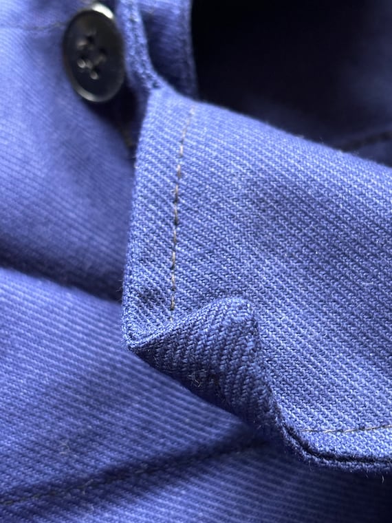 Vintage Au Molinel Work Jacket Bleu de Travail Fr… - image 8