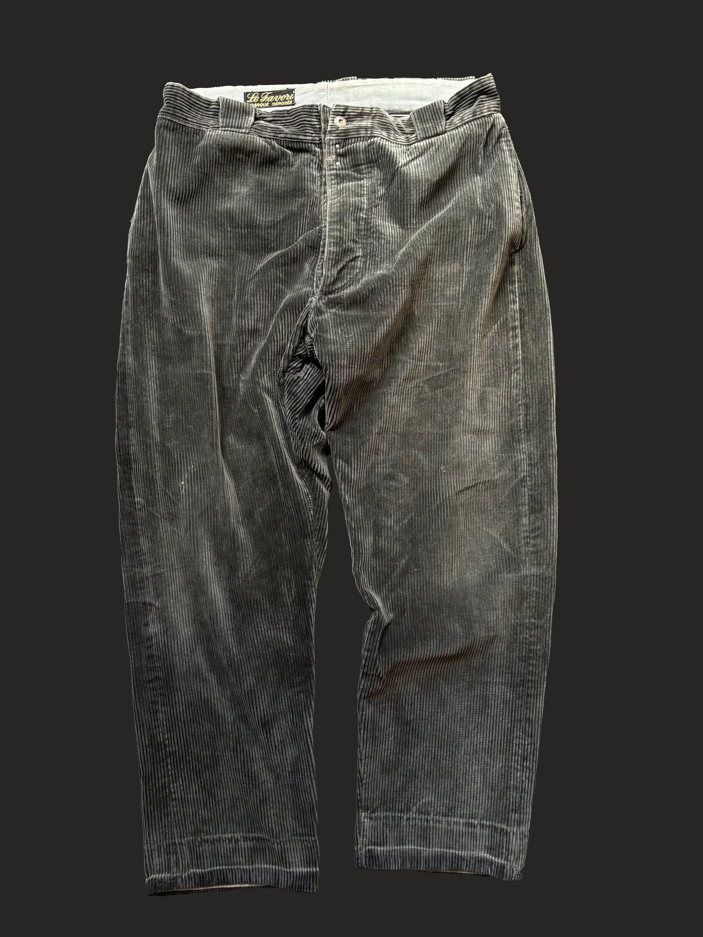 Le Favori Vintage Work Pants Carpenter Velours Corduroy France 