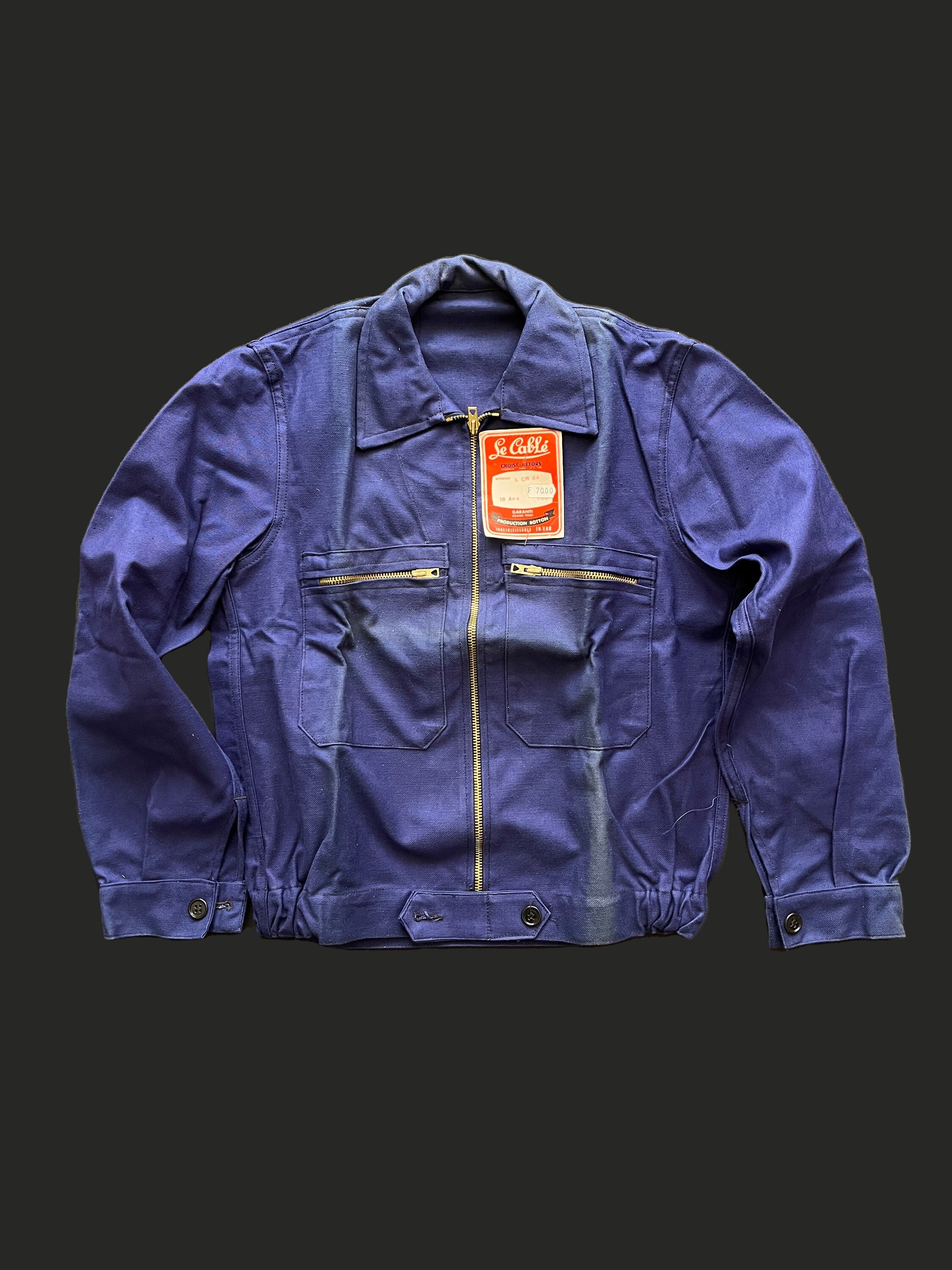 Le Cable Vintage New Old Stock Work Jacket Blouson Cycliste Le Cable Vintage New Old Stock Work Jacket Blouson Cycliste