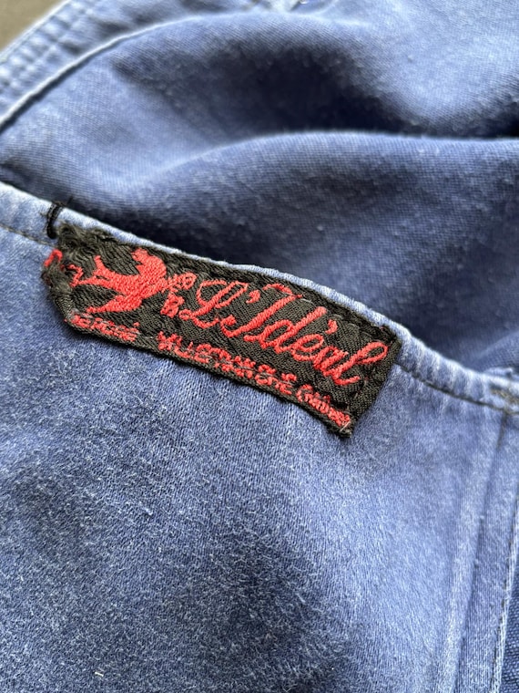 Vintage French Moleskin Work Jacket - L'ideal Bleu De