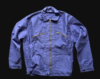 French Cyclist Style Work Jacket, XXL - Etsy