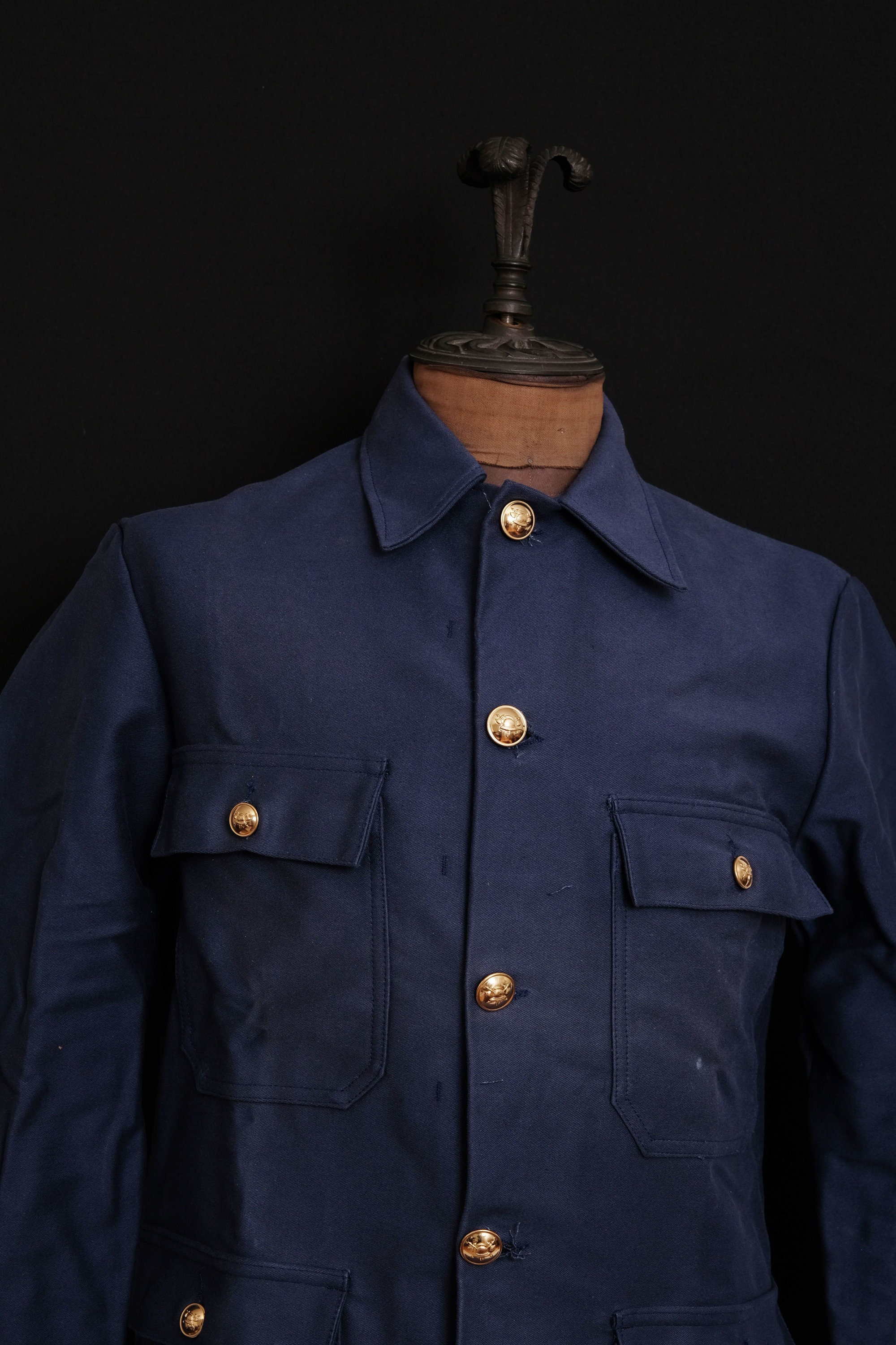 old euro fireman work jacket navy 52 Vintage Fireman Coat - Etsy UK
