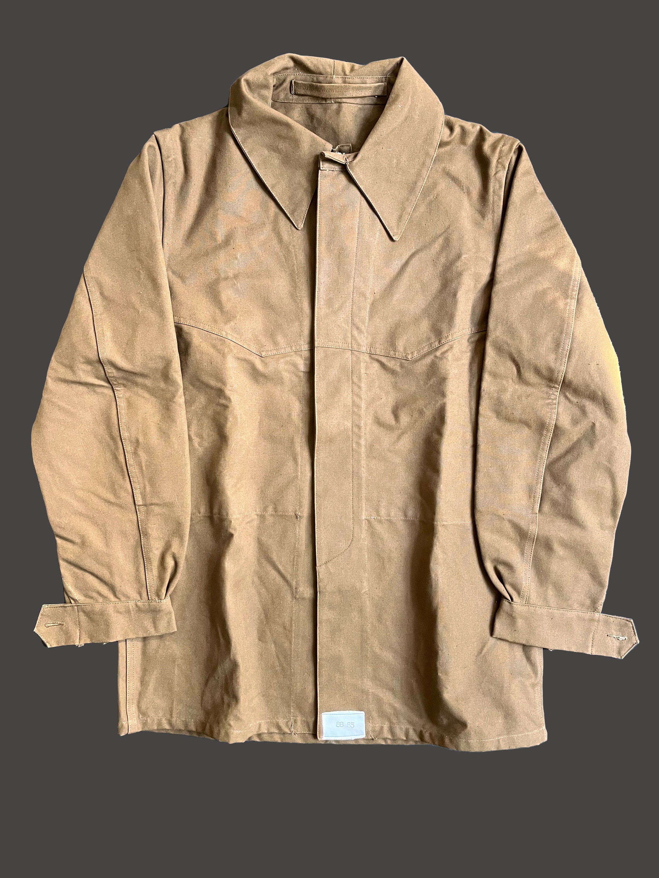 1950s French Railroad Duck Canvas Work Suit Set: Jacket, Pants